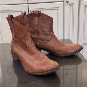 Frye 11 worn in cowboy booties